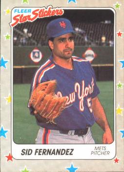 1988 Fleer Sticker Baseball Cards        101     Sid Fernandez